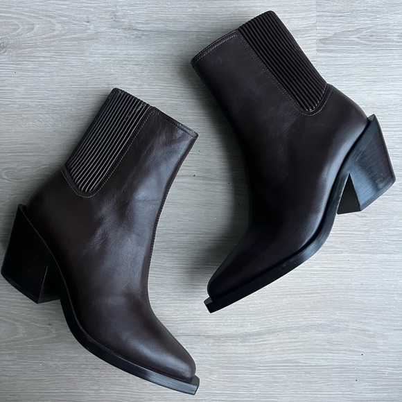 Women’s brown Prestyn heeled ankle boot - Picture 1 of 6